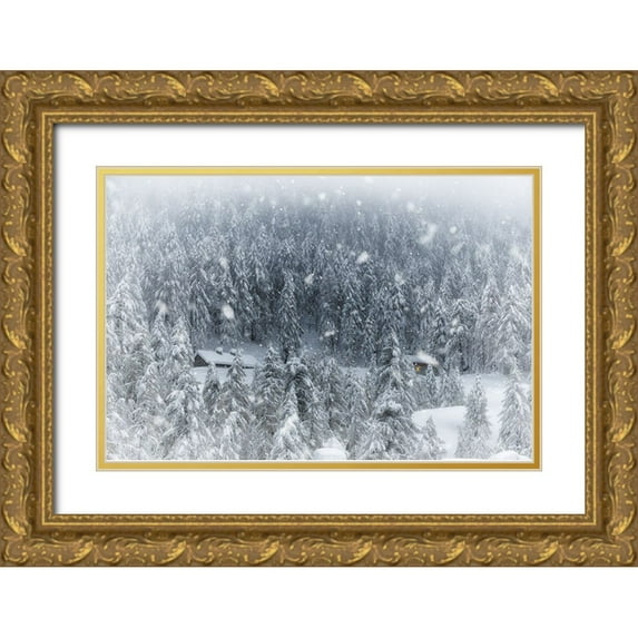 Rosa, Fiorenzo 14x11 Gold Ornate Wood Framed with Double Matting Museum Art Print Titled - Posto Da Sogno