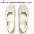 thumbnail image 4 of CHICVOMEY Women's Ballet Flats Slip-On Mary Jane Shoes with Breathable Comfortable Inner Non-Slip Sole Casual Walking Shoes for Women, 4 of 8