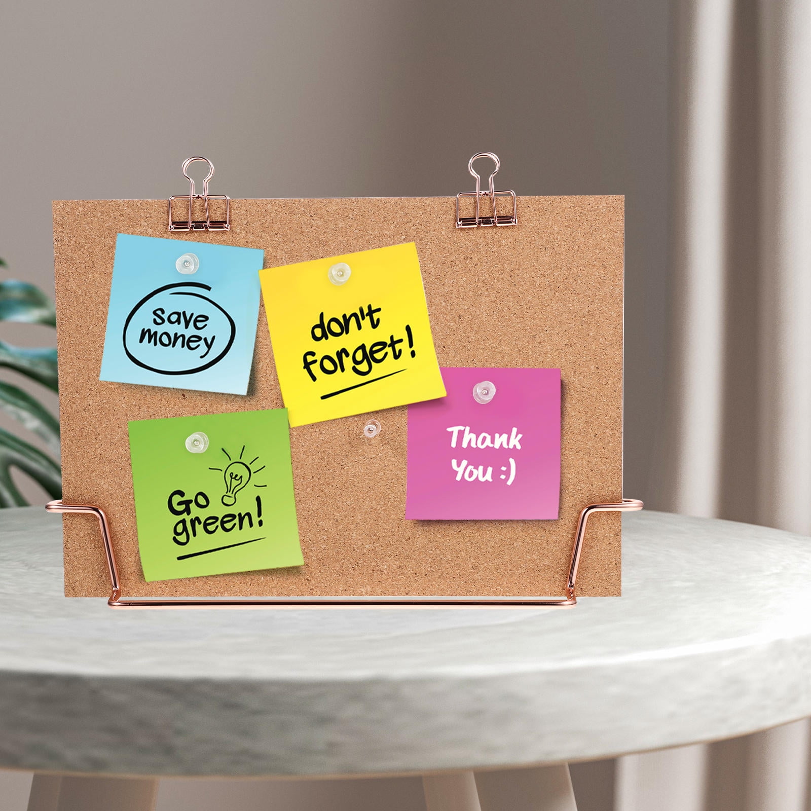 LEORX  Bulletin Board with Stand Message Cork Office Note Photo Wall Display Bracket