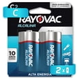 thumbnail image 1 of Pila Alcalina Rayovac C 2 Unidades 1.5V 814-2LA.01 negro, 1 of 11