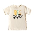 thumbnail image 4 of Big Sister Shirt for Girls Trendy Matching Sibling T-Shirt for Kids and Toddlers Natural Shirt Youth Small, 4 of 5