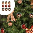 thumbnail image 6 of YIMWNYI 9Pcs Christmas Cloth Bag Foam Decorative Hanging Ornaments, Red Plaid Tree Decorations, Festive Holiday Decor for Home, Party, and Shopping Mall, 6 of 6