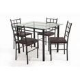 thumbnail image 2 of Comedor MOBILKRAFT Titanio 4 Sillas Tubular y Cubierta de cristal Estilo Contemporáneo Bronce, 2 of 3