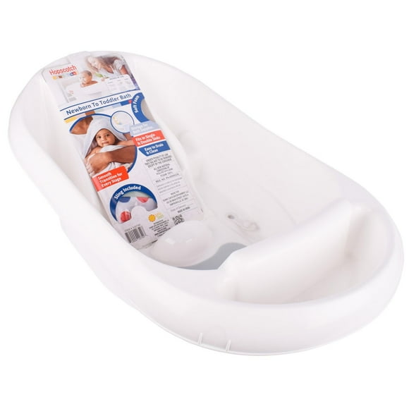 Baignoire Hopscotch Lane pour nouveau-né à tout-petit avec hamac pour nouveau-né, unisexe. Baignoire pour tout-petits avec support pour nouveau-né