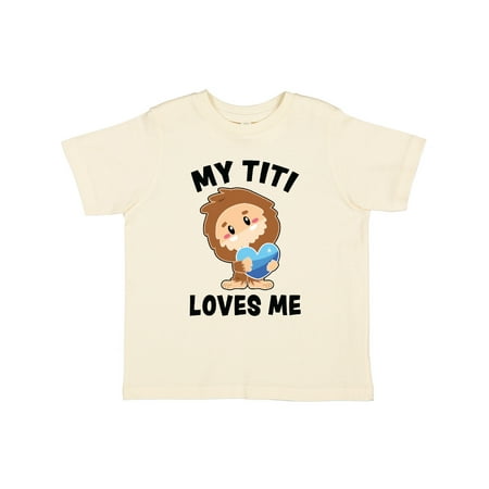 

Inktastic Cute Bigfoot My Titi Loves Me Gift Toddler Boy Girl T-Shirt