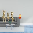 thumbnail image 2 of Figura Decorativa De Una Familia De Conejos Y Serpientes, Ideal Como Centro De Mesa, Escritorio, Armario, Estantería, Sala De Estar U Oficina. Recuerdo Del 2025., 2 of 8