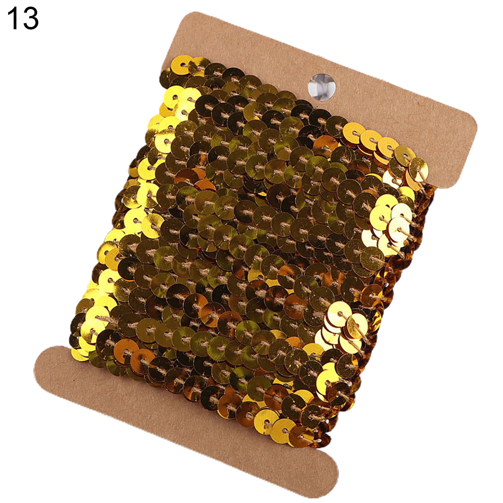 Wirlsweal 1 Roll Sequin Trim Glossy Cuttable 10 Yard Sewing Crafts Sequin  DIY Ribbon Cloth Accessory 