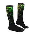 thumbnail image 3 of Fotbe Night Rainbow Sparkles print Women's Men's Novelty Crew Socks Cotton Socks Knee High Socks for Walking,Running,Nurses,Pregnancy, 3 of 8