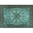 thumbnail image 1 of Ahgly Company Indoor Rectangle Persian Light Blue Traditional Area Rugs, 7' x 10', 1 of 4