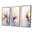 thumbnail image 3 of Designart "Whirling Light Blue Opulence Tender Waves II" Abstract Shapes Framed Wall Art Set Of 3 - Blue Transitional Frame Canvas Set For Living Room Decor, 3 of 6