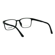Mens Super Light Weight Indestructible TR90 Plastic Optical Eyeglasses Frame Shiny Black
