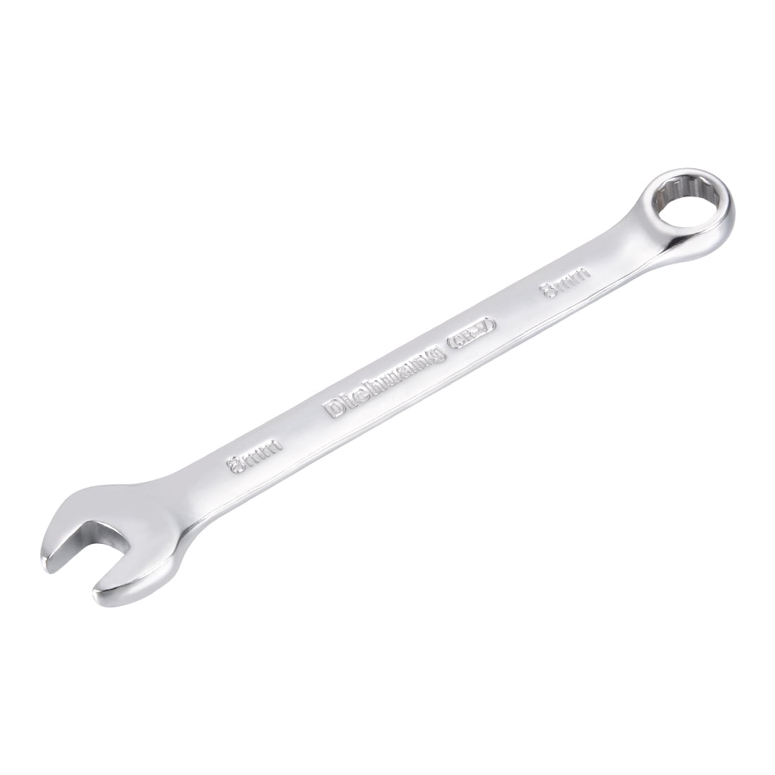 Metric 8mm 12Point Box Open End Combination Wrench Chrome Finish, CrV