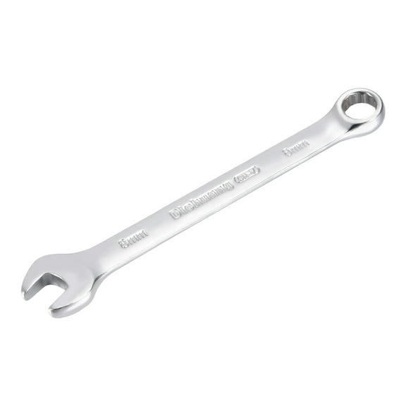 Unique Bargains Metric 8mm 12-Point Box Open End Combination Wrench Chrome Finish, Cr-V