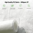 thumbnail image 4 of DUOSONG 12'X20' Gazebo Cover For Hardtop Gazebos, Outdoor Universal Winter Gazebo Cover With Sidewalls And Mesh Windows, All Season Waterproof Enclosed Gazebo Cover, White White Polypropylene Garden, 4 of 8