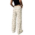 thumbnail image 4 of HKYNLAG Womens Sweatpants Leopard Print High Waisted Drawstring Baggy Pants Comfy Fashion Lounge Trousers with Pockets S, 4 of 4