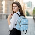 thumbnail image 6 of FORMRS Mini Backpack Purse for Women Travel Daypack Casual Shoulder Bag, Snowflake Pattern, 6 of 7