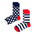 thumbnail image 2 of Happy Socks Calcetines unisex, paquete de 2 - Classic Crew, algodón orgánico, mezcla de colores Big Dot 36-40, 2 of 2