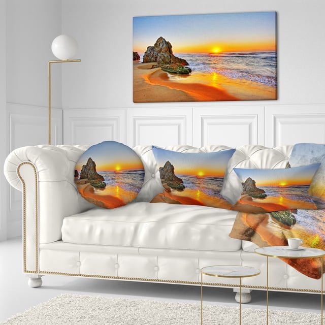 Beautiful Sunrise by Beach in Tathra - Seashore Canvas Art Print