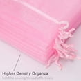 thumbnail image 6 of HRX Package 100pcs Christmas Organza Bags,4 x 6 inches Wedding Christmas Favors Gift Drawstring Bags Jewelry Pouches Pink, 6 of 9