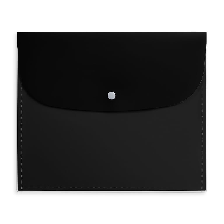 Staples Plastic Filing Envelope, Letter Size, Snap Closure photo 1