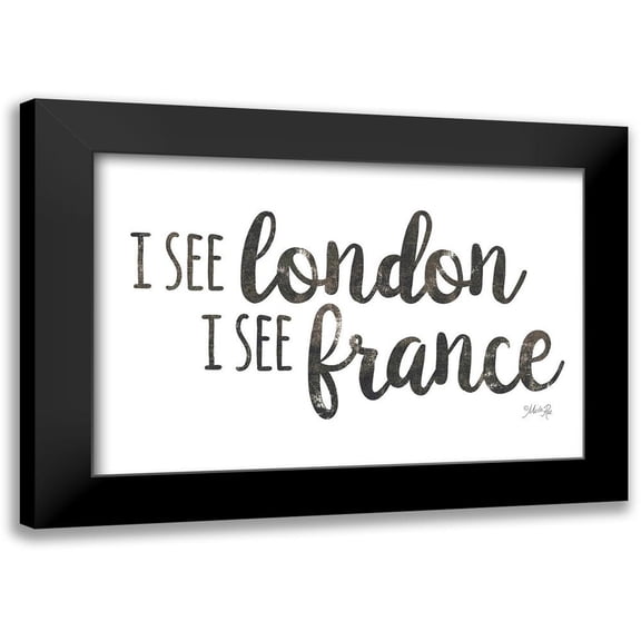 Rae, Marla 14x11 Black Modern Framed Museum Art Print Titled - I See London, I See France