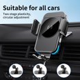thumbnail image 4 of Qi Wireless Car Charger 15W Smart Sensor Auto Clamping Air Vent Dashboard Car Phone Charging Holder Mount for iPhone/Samsung/Google/ LG/Motorola etc, 4 of 14