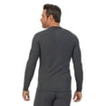 thumbnail image 2 of Men's Cuddl Duds® Midweight Waffle Thermal Performance Base Layer Crew Top Color: Dark Olive Size: L, 2 of 4