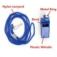 thumbnail image 2 of Toptie 2 Pcs Plastic Sports Whistles with Lanyard Loud Crisp Sound Whistle for Coaches Referees-Mixed, 2 of 7