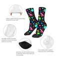thumbnail image 3 of Uemuo Geometric 1980s Styled Printed Kids Boys Socks Seamless Crew Socks Crazy Funny Athletic Sport Socks for Children, 3 of 6