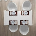 thumbnail image 5 of Ambesonne Burgundy Place Mats Set of 4, Ombre Flower Swirl Ivy, Standard Size, Cream Ruby, 5 of 5