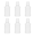 thumbnail image 1 of FELTECHELECTR 6 botellas planas portátiles de plástico para enjuague bucal, botella de líquido para limpieza bucal., 1 of 7