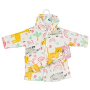 Zak and Zoey Hooded Robe- 0-9M- Jungle Animals