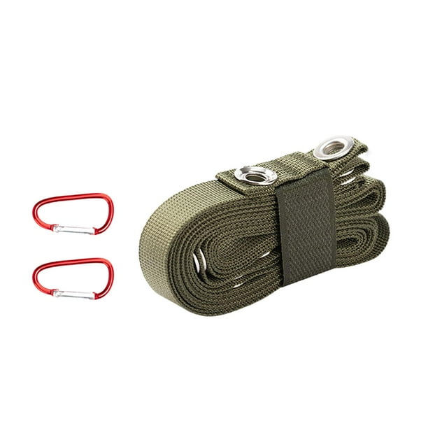 Accesorios para cinturón de extensión de tienda, organizador de nailon portátil, cordón para toldo, Camping Verde