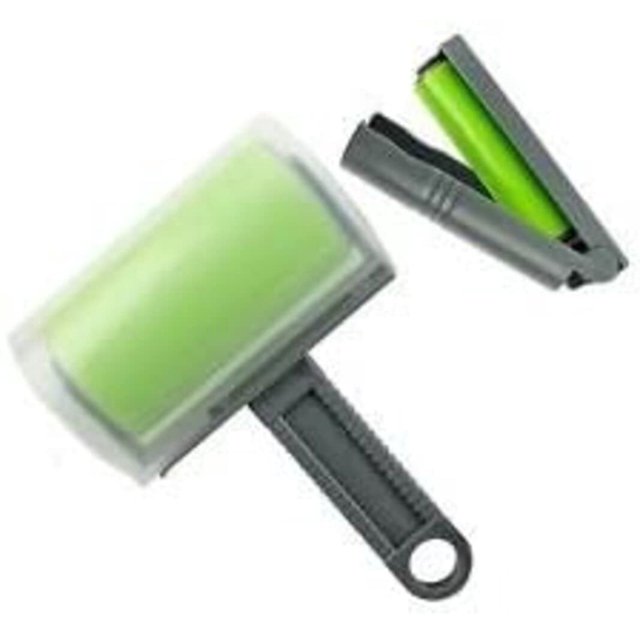 El mejor limpiador de rodillos de pelusa de gel original pegajoso y removedor de pelo de mascotas, lavable y reutilizable, juego de dos para ropa, pelo de perro y asientos de automóvil, verde