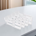 thumbnail image 2 of Espacio Del Refrigerador Partition Telescópica 8 Divisores Puerta Lateral Paneles Dividientes Los Estantes Almacenamiento Congelador PAR () White, 2 of 9