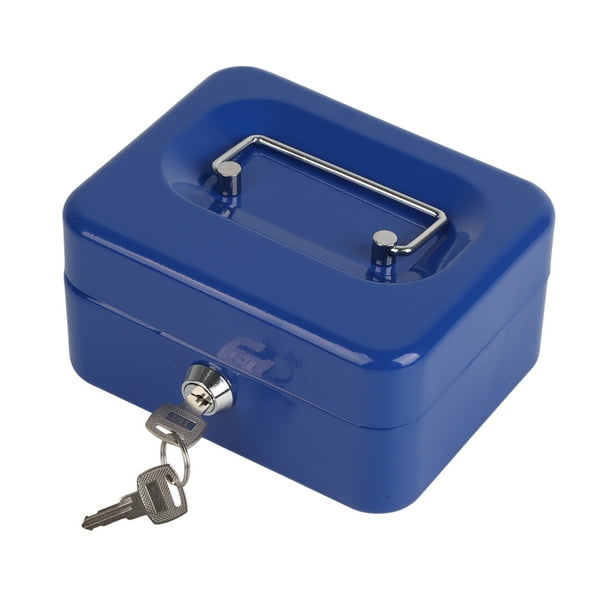 Caja de efectivo caja de seguridad con cerradura de 6 pulgadas con caja de seguridad con llave para oficina y hogar ANGGREK Otros