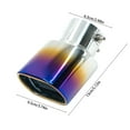 thumbnail image 3 of Stainless Steel Exhaust Pipe Cover, Universal Fit Decorative Tailpipe Protector, Anti-Rust Durable Car Accessories, Easy Install Sporty Upgrade for All Vehicles, Multicolor Exhaust Decor, 3 of 6