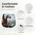 thumbnail image 6 of Lsque Clear Sky Mountain Red Dragon Printed Women's Running Shorts with Liner Pockets,Elastic Quick Dry Workout Athletic Gym Yoga Shorts,Womens High Waist Shorts-Large, 6 of 9