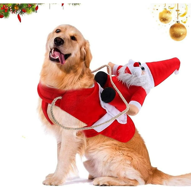 Ropa navideña para perros (m), disfraz creativo de Navidad para perros, disfraz de Papá Noel para perros y gatos, ropa para mascotas, abrigo para perros para Navidad, fiesta, nacimiento Rojo Verde Cocina, Decoración y Otros