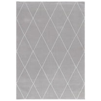 SAFAVIEH Revive Lorrin Diamond Polyester Area Rug, Grey, 8' x 10'