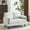 Beige, variant on Ktaxon 84" Sofa, Linen Fabric Deep Seat Couch with Lumbar Pillows, Oversized Loveseat for Small Spaces, Living Room Black