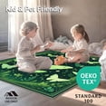 thumbnail image 4 of ODIKA 3'x5' Machine Washable Non-Slip Area Rug, Mystical Night Flyers Insect Accent High Traffic Rug, Green, 278612, 4 of 5
