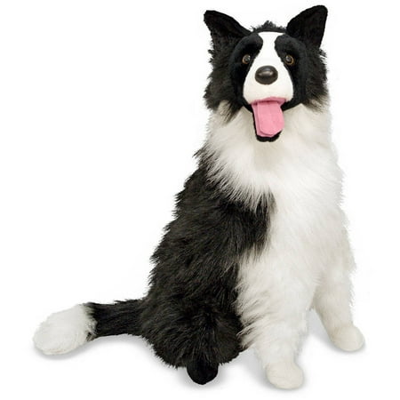 Melissa & Doug Giant Border Collie - Lifelike Stuffed Animal Dog (over 2 feet tall)