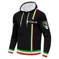 thumbnail image 4 of uikmnh Hoodies for Men Men's Hoodies Casual Sweatshirts Stylish Italian Print Letter Hoodie for Men Streetwear Comfortable & Versatile Fashion Top Ideal for Everyday Wear Size:M, 4 of 4