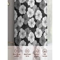 thumbnail image 6 of White Floral Sheer Curtains 96 Inch Length 2 Panels Set, Vintage Country Pastoral Flowers Plants Voile Window Treatment Semi Sheer Long Curtains Drapes for Bedroom/Living Room/Kitchen 52"x96"x2, 6 of 7