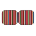 thumbnail image 5 of Lsque Mexican Serape Blanket Stripes 2 PCS Windshield Sun Shade | CarFoldable Window Covers | Car Accessories Reflect UV for Universal Cars SUV Truck | Small, 5 of 7