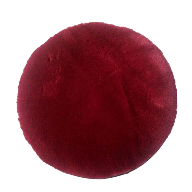 Non Slip Round Chair Cushion Seat Pads Stool Cover With Stretch - 12-16 Inch For Choice Red - 35cm (14 inch)