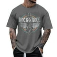 thumbnail image 2 of Rock Roll Graphic Tees for Men 2026 Summer Casual Short Sleeve Crewneck Rock Music Lover T Shirts Streetwear, 2 of 4