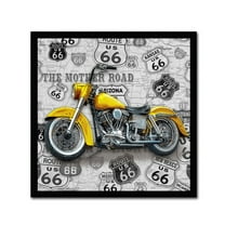 Trademark Fine Art 'Vintage Motorcycles On Route 66 7' Canvas Art by Jean Plout