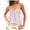 Pink, variant on Women Summer Tops Women Tube Top Summer Off Shoulder Strapless Top Elegant Bandeau Off Shoulder Cold Tops for Cute Bodysuit Casual Lace Womens plus Size Undershirt Adult Green M